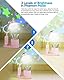 TechKen Schreibtischlampe Kinder, LED Nachttischlampe Tischlampe Dimmbar Helligkeitsstufen Wiederaufladbare Deraufladbare Lampe Schwanenhals Tischlampe Studienlampe mit Stifthalter Stern Projektion