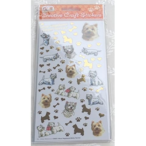 Dog Breed Craft Stickers - WEST Highland Terrier Cover