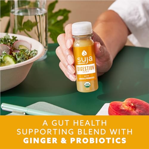 Suja Organic Digestion Shot with Ginger, Apple Cider Vinegar and Ginseng, Immunity Support, Functional Shot, Cold-Pressed Juice with Live Probiotics, Plant-Based & Gluten-Free (2 Fl Oz) - Image 6