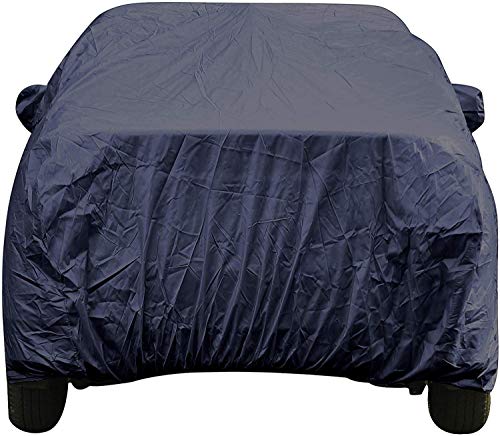 Image of Autofact Car Body Cover Compatible for Nissan Datsun Go Plus with Mirror Pockets (Navy Blue)