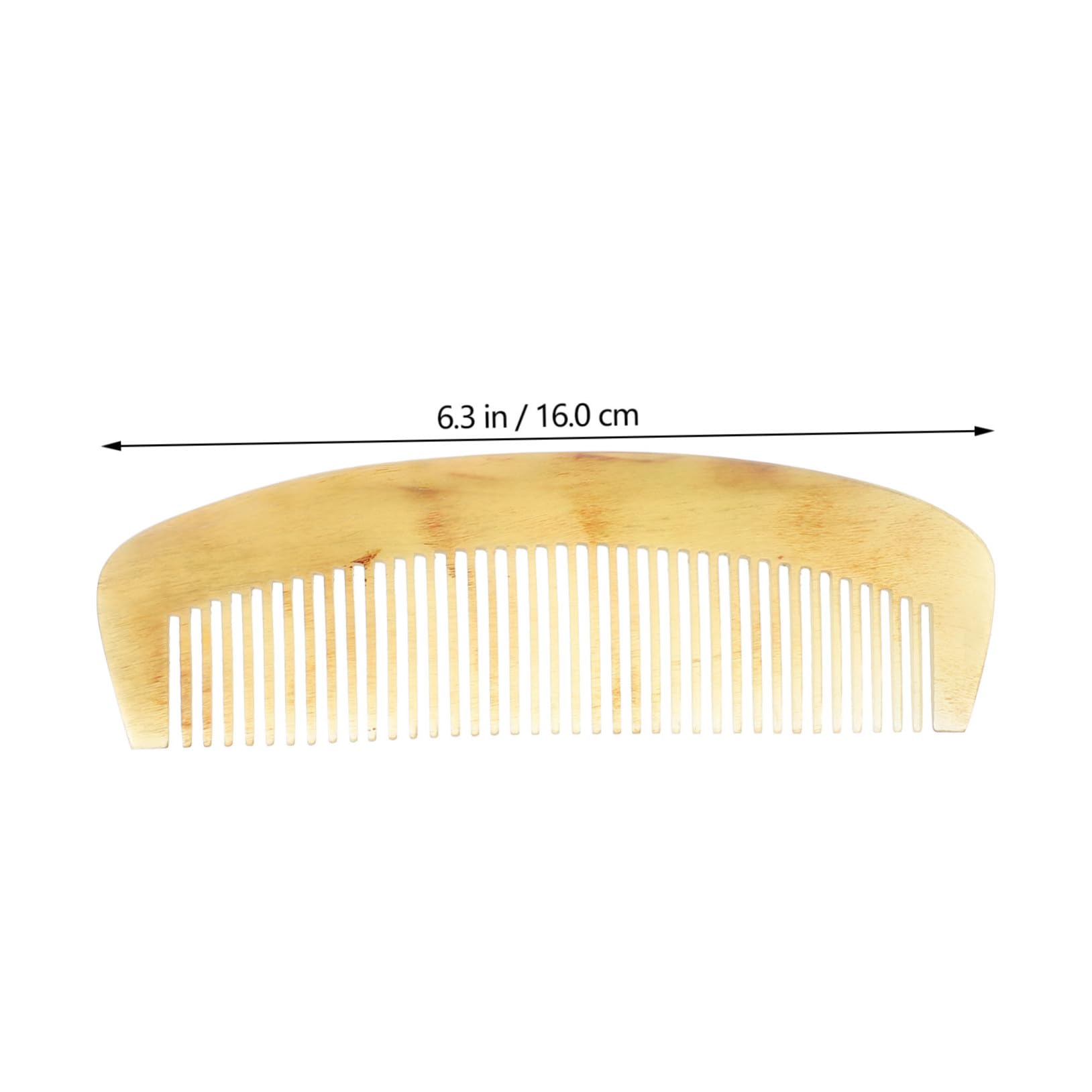 Veemoon Antistatischer Hornkamm Natürliche Materialien Anti-static Haarkamm für Frauen und Mädchen Haarpflege Detangler und Kopfhautmassage Zubehör Kompakt für Unterwegs