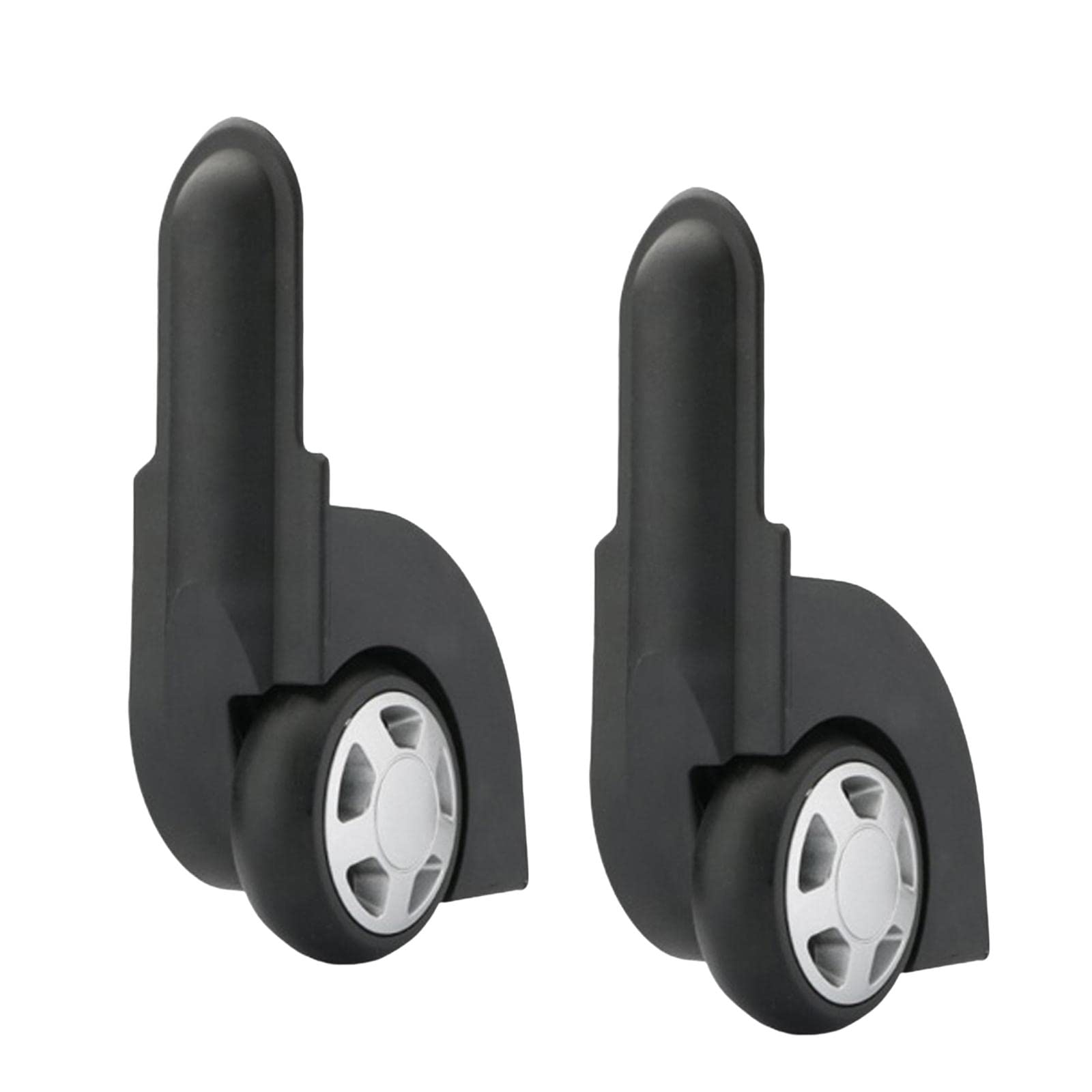 Recambio Ruedas Maletas, Paquete de 2 Ruedas giratorias de Repuesto for Maletas, Multicolor(Black)