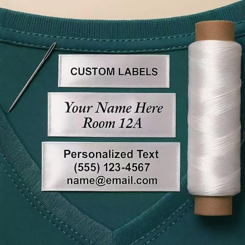 30-200pcs Personalized Satin Clothing Labels,...