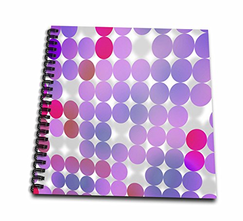 Livre de mémoire Dots 3dRose DB 213799 2 grand album photo violet rose rouge 12x30,5 cm - 2
