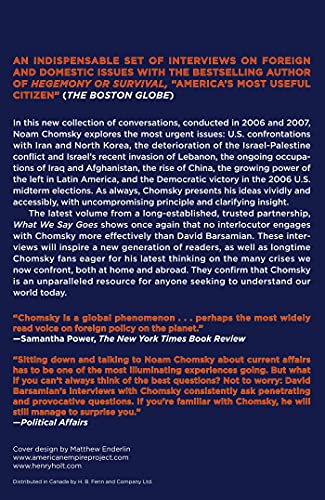 What We Say Goes: Conversations on U.S. Power in a Changing World (American Empire Project) - Image 2