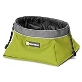 Ruffwear - Quencher Cinch Top, Waterproof, Collapsible, Closeable Dog Bowl, Forest Green, Large