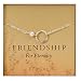 Friendship Bracelet, Sterling Silver Eternity Karma Circle with Cultured Pearl
