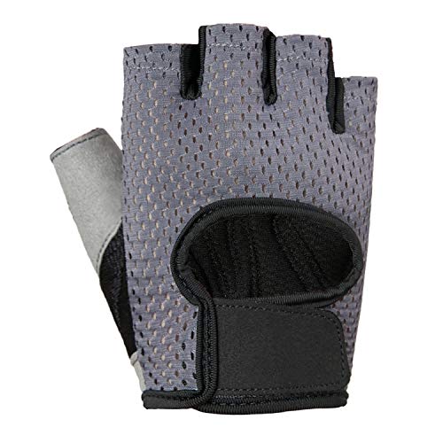 Luvas Esportivas, Romacci Luvas de Fitness Anti-derrapante Bicicleta Meio Dedo Luvas de Dedo Curto L