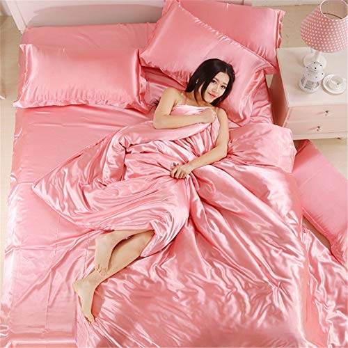 Funda nórdica de seda satinada King para evitar el sudor nocturno en la cama 2