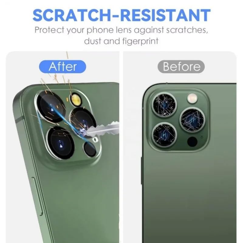 Image of Xmon Back Camera Lens Protector for iPhone 15 Pro Max Premium Camera Glass Protector Guard, Anti-Scratch, Ultra-Clear, Easy Installation