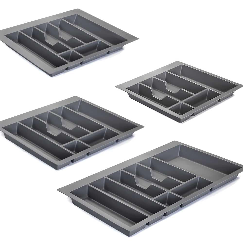 Gresinex | Cubertero Cajón Modular Cocina de Inyección | Organizador Utensilios Cuberteria | Separador de Cajones | Polipropileno - Bandeja para Cucharas, Tenedores, Cuchillos (624x473 mm (Mod.70))