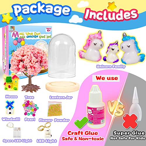 Yofun Make Your Own Unicorn Night Light - Unicorn Craft Kit For Kids, Arts And Crafts Nightlight Project Novelty For Girl Age 4 To 9 Year Old, Unicorns Gifts For Girls #TOP4