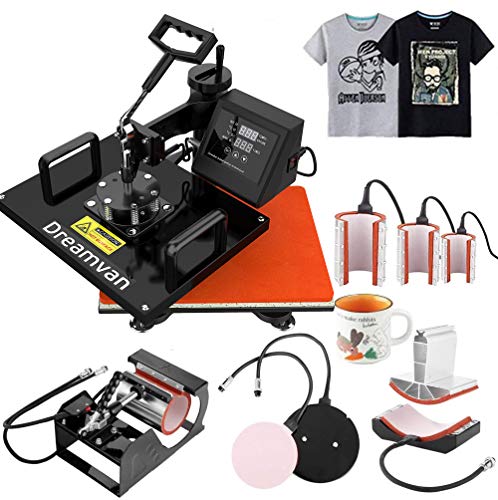 Heat Press,Heat Transfer Machine 12X15-950W, Digital LED Timer 360° Tshirt Press Machine Combo, t Shirt Maker Swing Away Shirt Printing Machine (8 in 1 Heat Press Machine, red) Heat Press,Heat Transfer Machine 12X15-950W, Digital LED Timer 360° Tshirt Press Machine Combo, t Shirt Maker Swing Away Shirt Printing Machine (8 in 1 Heat Press Machine, red)