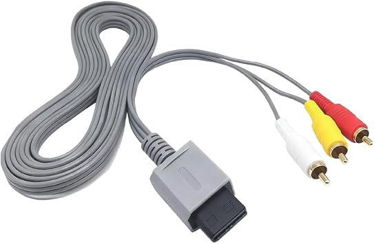 AV Cable 3 Meters/9.8 FT Composite Retro Audio Video Standard Cord Wire Compatible for Wii Wii U Console