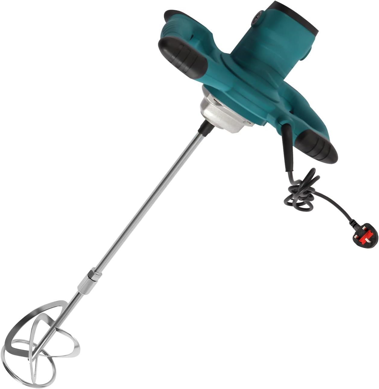 Miscelatore Elettrico, 2100W con Motore in Rame Puro, 6 velocità Regolabili per Calcestruzzo, Malta, Vernice e Intonaco, Design Portatile con Manico Ergonomico ed Asta Sganciabile Rapida,Green