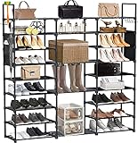 【Flexibel Kombination】Dieses Schuhregal lässt sich in verschiedenen Formen zusammenbauen. Es kann in 2 oder 3 schmale Schuhregale für Flure, Eingangsbereiche, Hauswirtschaftsräume, Schlafzimmer usw. aufgeteilt werden. Sie können auch die Trennwand entfernen, um Platz für hohe Stiefel zu lassen. Sie haben reichlich Möglichkeiten, wie Sie dieses Schuhregal verwenden können – ganz nach Ihrem Bedarf.