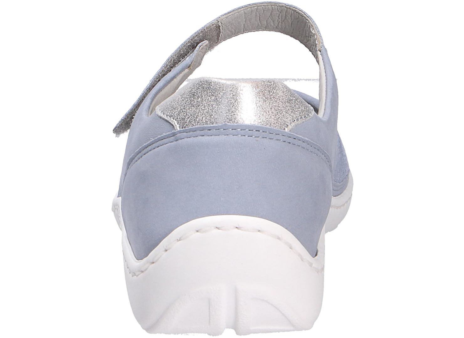 Waldläufer Henni-Soft Denver (cuir nubuck)/stretch crocus Sky Argento, largeur H 496H33-300-267 Bleu