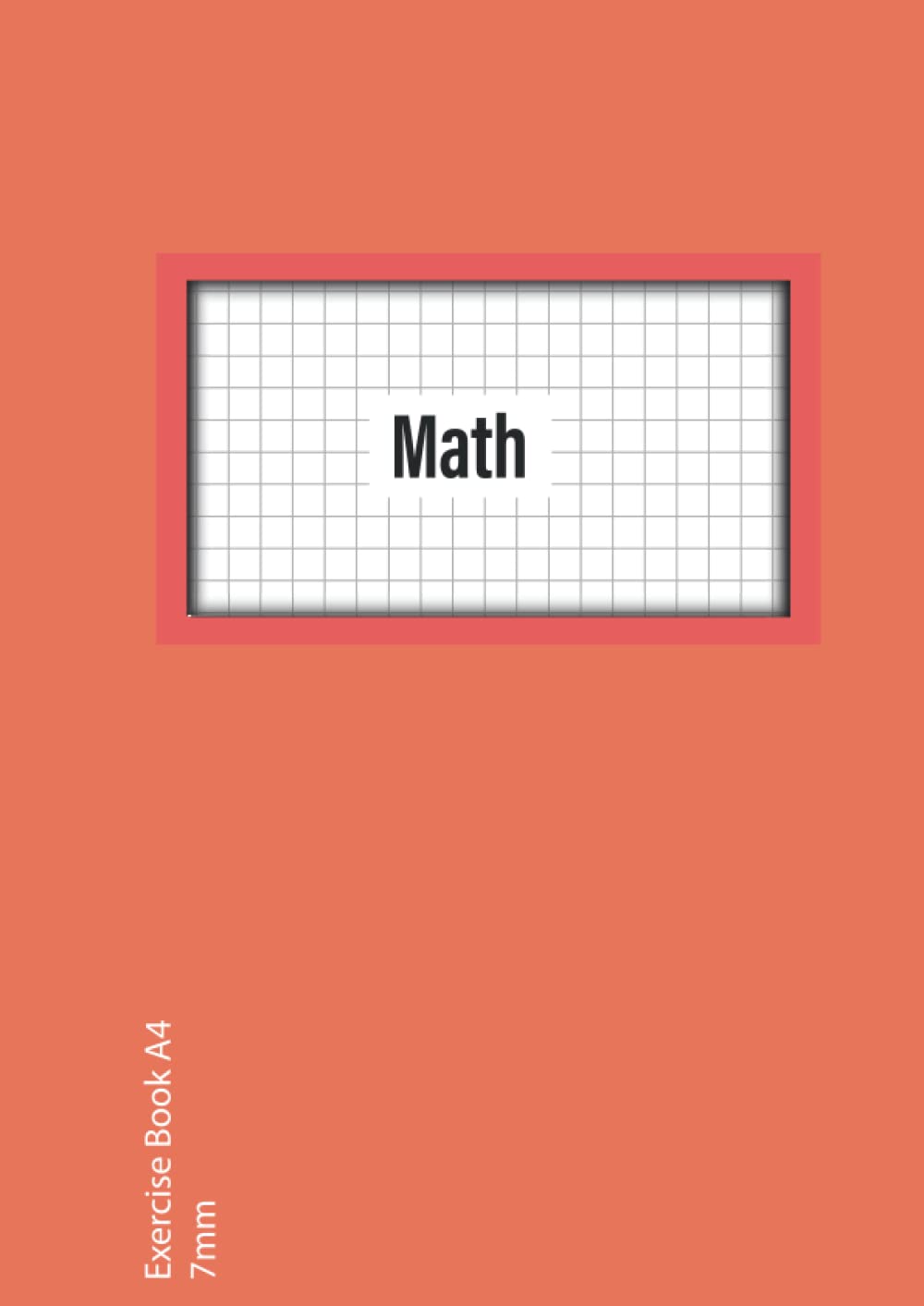 Maths Exercise Book A4 7mm: 7 mm (0.7 cm) Squared Quad Ruled Grid Paper Notebook for Math , Science, Graph, Writing Pad 100 Pages A4