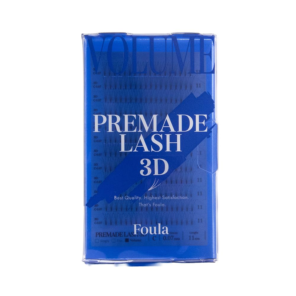 Amazon | Foula(フーラ) 3D Pre made Lash Cカール 0.07mm×10mm 一度で