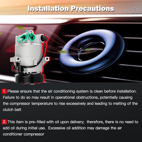 Image of cciyu Air Conditioning Compressor Fit for Hyundai Elantra /Elantra Coupe