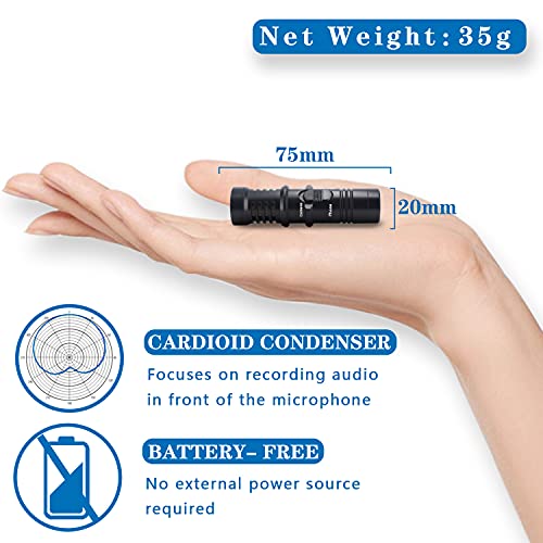 Nicama SGM8S - Micrófono de escopeta de 3,5 mm con protector de parabrisas para Canon EOS, cámaras réflex digitales Nikon y videocámaras Sony (no para Canon T5, T6 y T7) - imagen 8