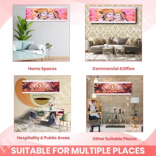 Image of Printed Split Ac Cover Combo Indoor Unit For 1.5 Ton Capacity AC, Inner Unit Ac Cover, All Weather Cover /Attractive Digital Prints /Dustproof /Water Resistant