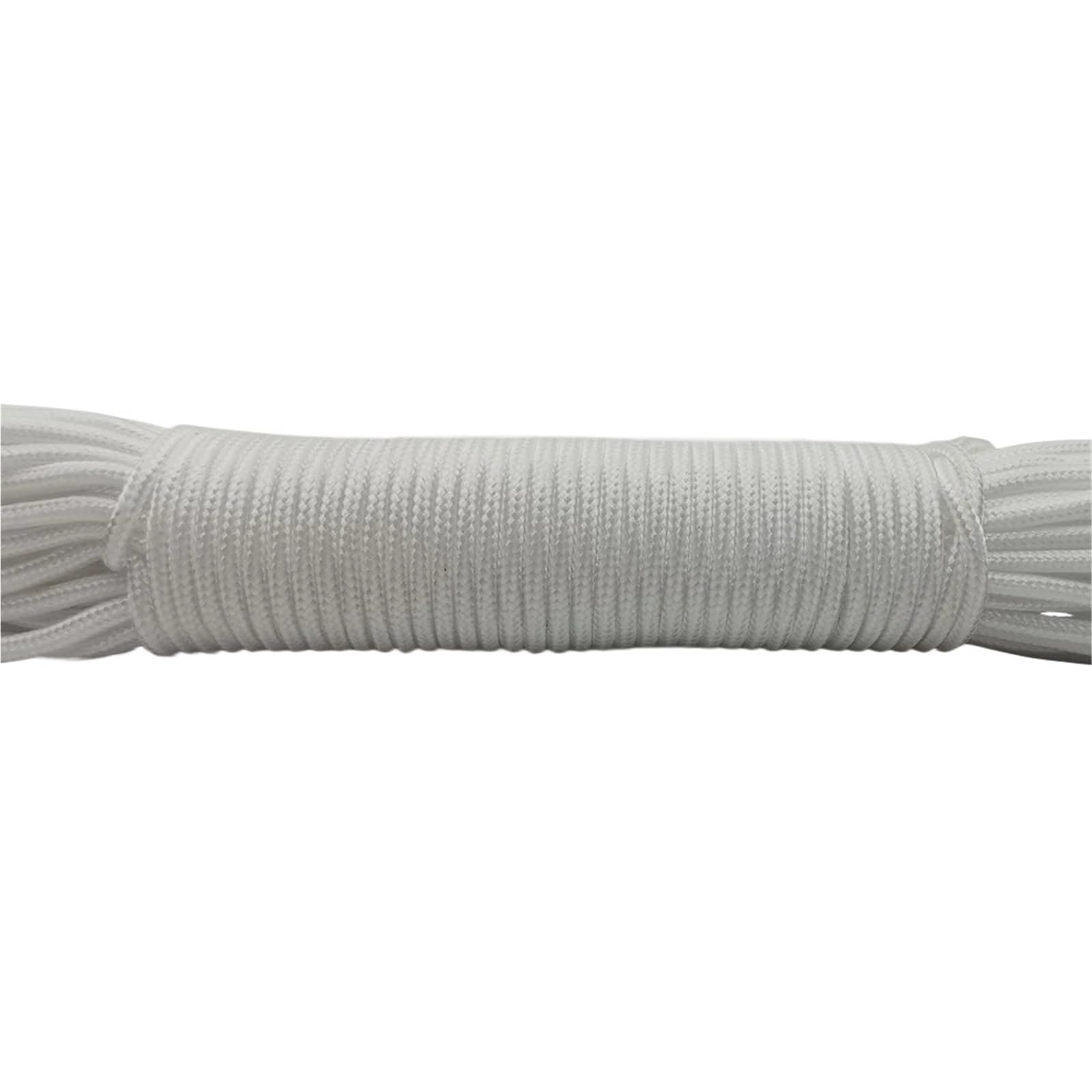 Paracord 3mm Paracord Lanyard Rope Parachute Cord Hiking Camping Clothesline Bracelet Accessory One Core 100ft 328ft(WHITE,100ft(31m))