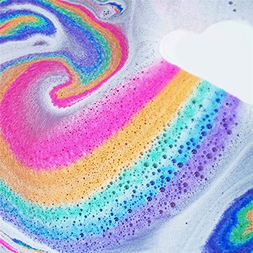 ZTOONE Rainbow Bath Bombs, Float on Water&Release Vivid Rainbow Color, Moisturize Dry Skin,Good for Bubble & Spa Bath(1-Pack) - Image 6