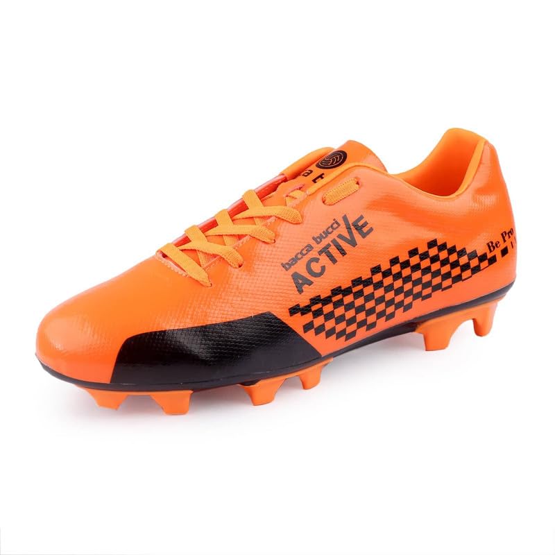 Bacca Bucci Orange Onslaught ZX380: High-Performance Outdoor Soccer Cleats with Superior Traction, Durable Synthetic Upper, and Agile Stud Configuration for Precision Play (B0CS3LS5TZ) Amazon Price History, Amazon Price Tracker