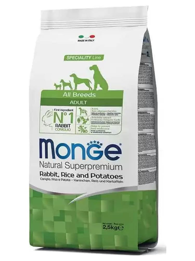 MONGE NATURAL SUPERPREMIUM Dog Rabbit Monoproteins Dry Dog