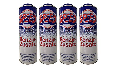 4x LIQUI MOLY 5105 Speed Benzin Zusatz Zugabe Kraftstoff Additiv 1L