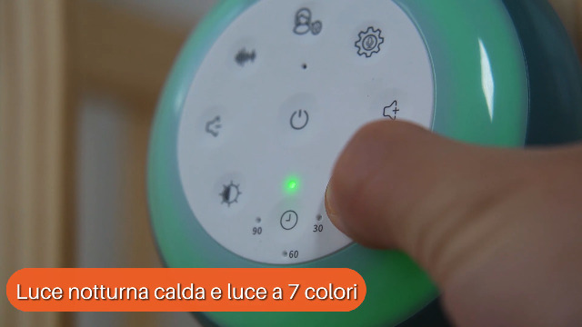 Macchina Rumore Bianco FUNYKICH Portatile Con 24 Suoni, Luci Notturne E Registrazione - Per Neonati E Adulti - Foto 13