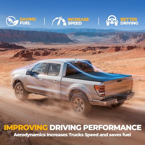 Image of Auto Dynasty Soft Tri-Fold Tonneau Cover for 19-24 Ram 1500 Classic 6.4FT | Truck Bed Cover for 19-24 Ram 1500 Classic, 09-18 Dodge Ram 1500, 03-25 Ram 2500 3500 6.4FT Fleetside Bed Without Rambox