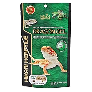 Hikari Herptile Dragon Gel Reptile Food Complete Diet for Insect & Vegetable Eating Lizards, Live Feed Replacement for…