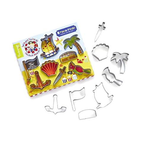 Cooksmart Kids 8-Piece Stainless Steel Captain Flapjack Cutter Set Cover