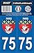 STICKZIF SC75 Autocollant Plaque 75 Paris, Set de 2