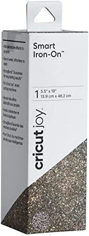 Joy Smart Glitter Iron On | Multi | 48 cm (19 ft) | Heat Transfer Vinyl Roll (HTV) | for use with Cricut Joy