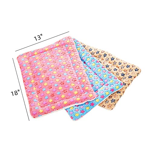 Xzjmy 3Pcs Small Animal Bed Mat, Warm Bed Mat,Soft Plush Pad Mat,Small Animal Winter Sleep Bedding Mat For Small Medium Dog Cats #TOP6