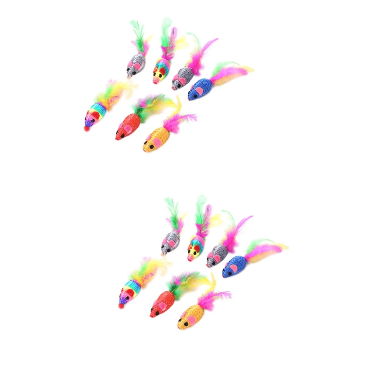 Pluma Suministros De Mascotas PRETYZOOM Gatos Juguetes Interactivos 20 Ud