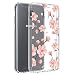 Vinve Floral Slim Case for Galaxy J7 2018/J7 V 2nd Gen/J7 Aero/J7 Star/J7 Top/J7 Crown/J7 Aura/J7 Refine/J7 Eon (Peach Blossom)