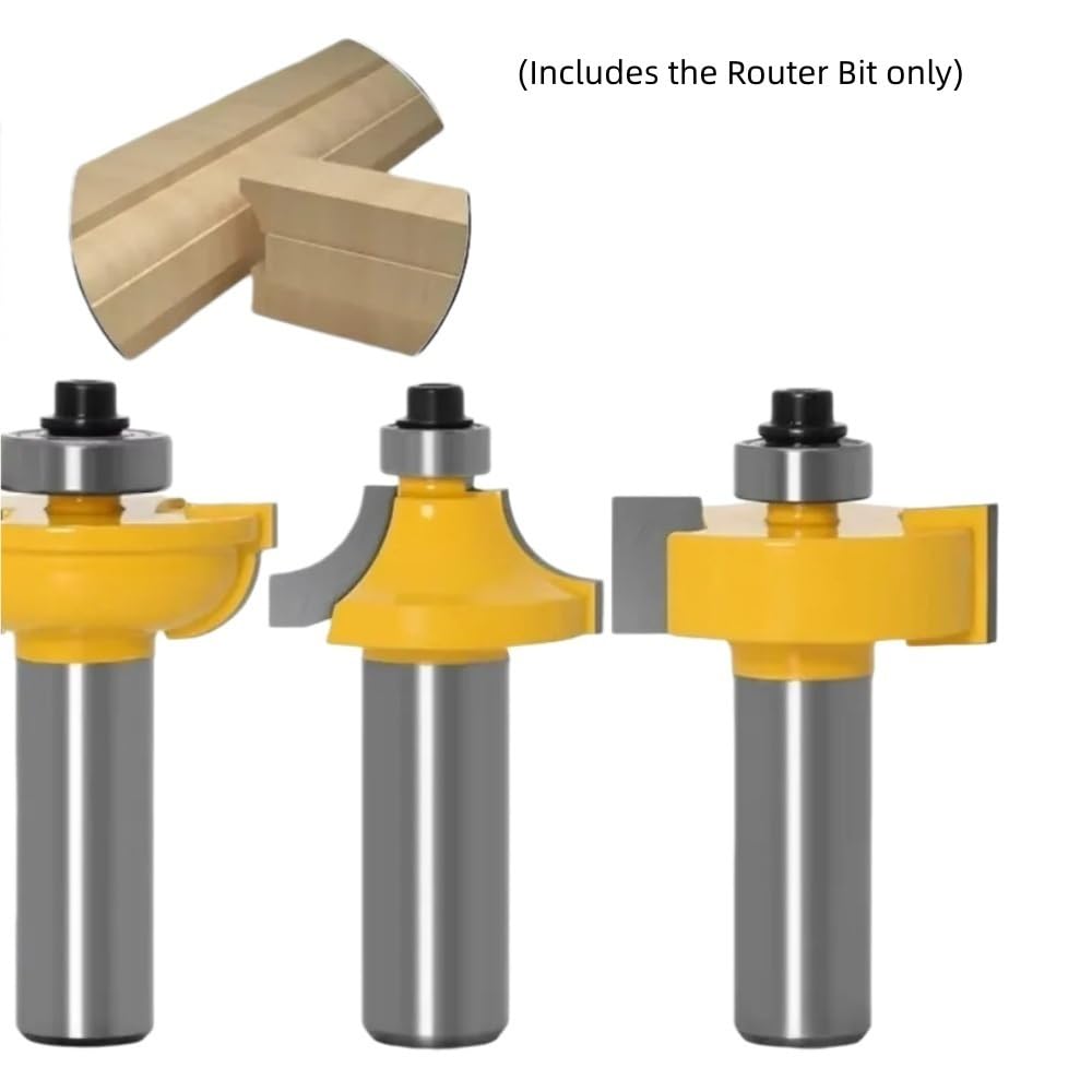 3 Piezas Talla de Madera Moldeado de Perlas Fresa de Tupia
