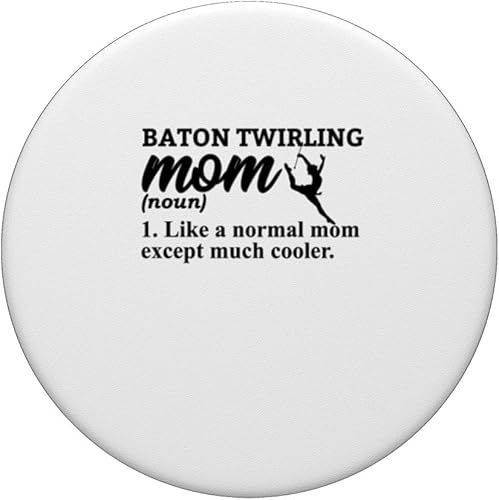 Miniatura 3 de Baton Twirling Mom Twirler Majorettes PopSockets Standard PopGrip
