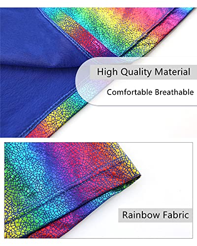 Men's Soft Stretchy Holographic Shiny Metallic Swim Boxer Briefs Mens Rainbow Underwear Hot Pants Bikini Swimsuit2