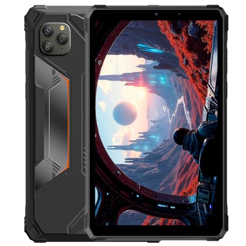 Blackview Active 5 Rugged AI Tablet Phone 3 AI Models 8.68 HD+ 90Hz IP68/IP69K Waterproof Android 15 24GB+128GB Dual SIM 4G LTE 16MP+13MP Camera 6600mAh Battery GPS WIFI Fingerprint Gray