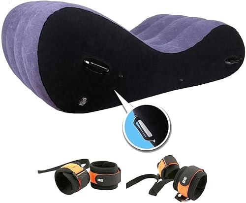 Aufblasbares Sex Sofa mit Fesselriemen, Tragbares Liebesmöbel für Paare, Ergonomisches Position Bed zur G-Punkt Stimulation, Unterstützende Sexcouch für Tiefere Positionen & Intime Momente