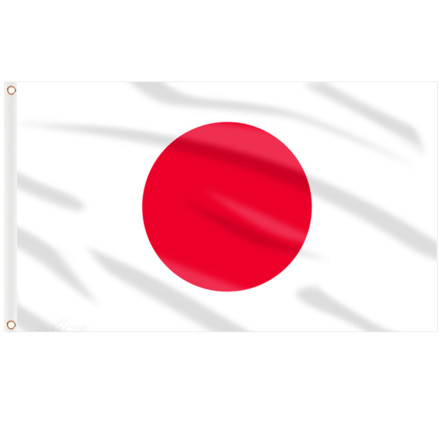 AhfuLife Grand drapeau japonais japonais pour extérieur – Double face avec œillets en laiton pour décorations de fête olympique, bar, jardin, rue, intérieur et extérieur