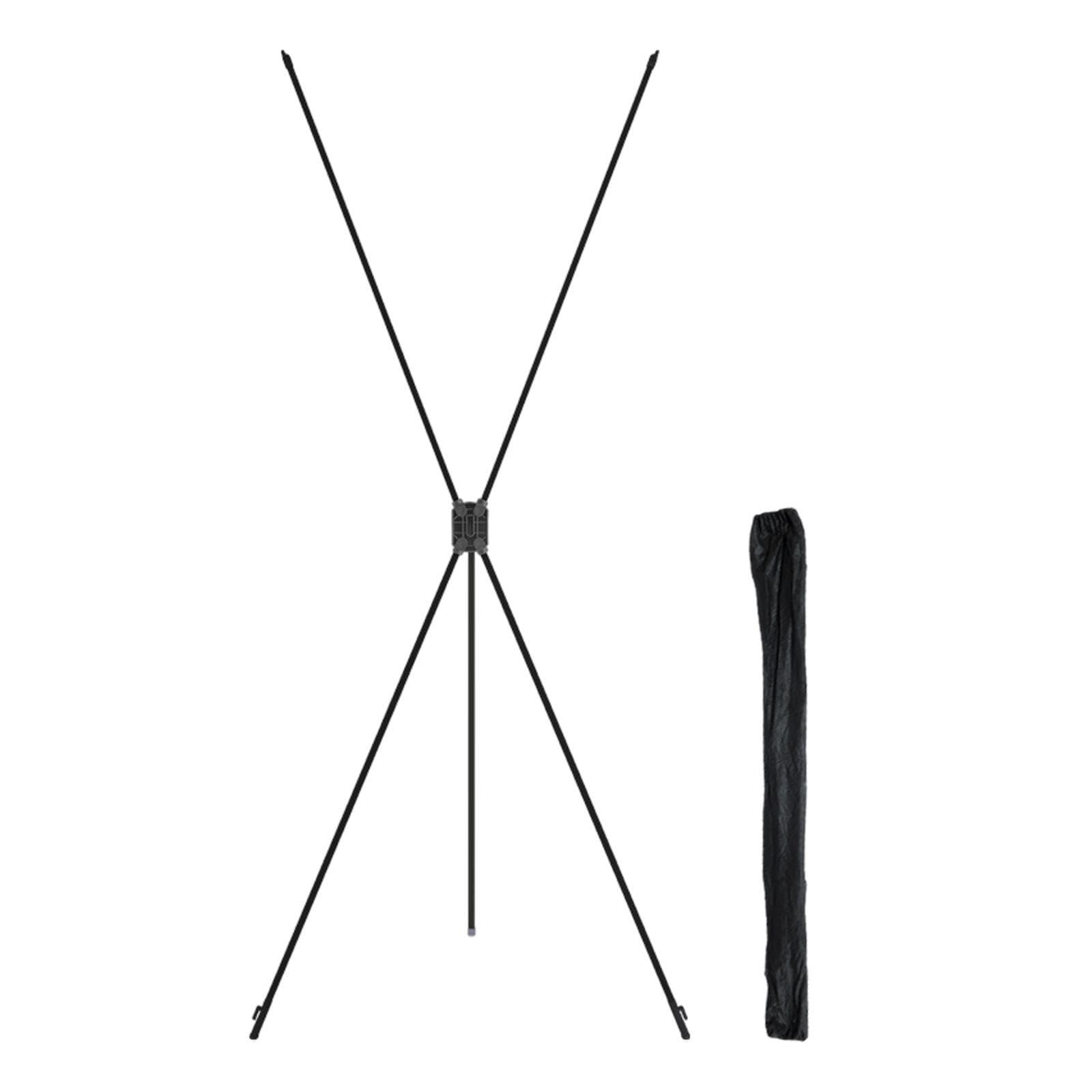 Zanthicia Sign Stand Floor Standing Portable Easily Set Up Presentations Vendor Events Shopping Advertising Banners Wedding Celebrations Easily Set Up Tripod, black, 60x160cm