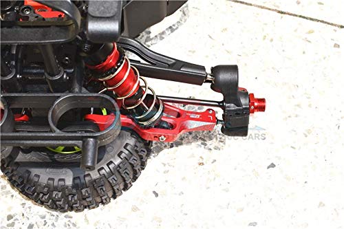 GPM For Arrma 1/7 Mojave 6S BLX Upgrade Parts Aluminum Front Lower Arms - 2Pc Set Orange