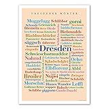Deine Wörter Poster Dresdener (50x70 cm)