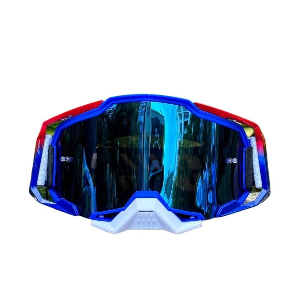 Generico Occhiali Moto,Mascherina Moto,Mascherina Motocross Occhiali da sole for motocross moto for esterni for occhiali for casco